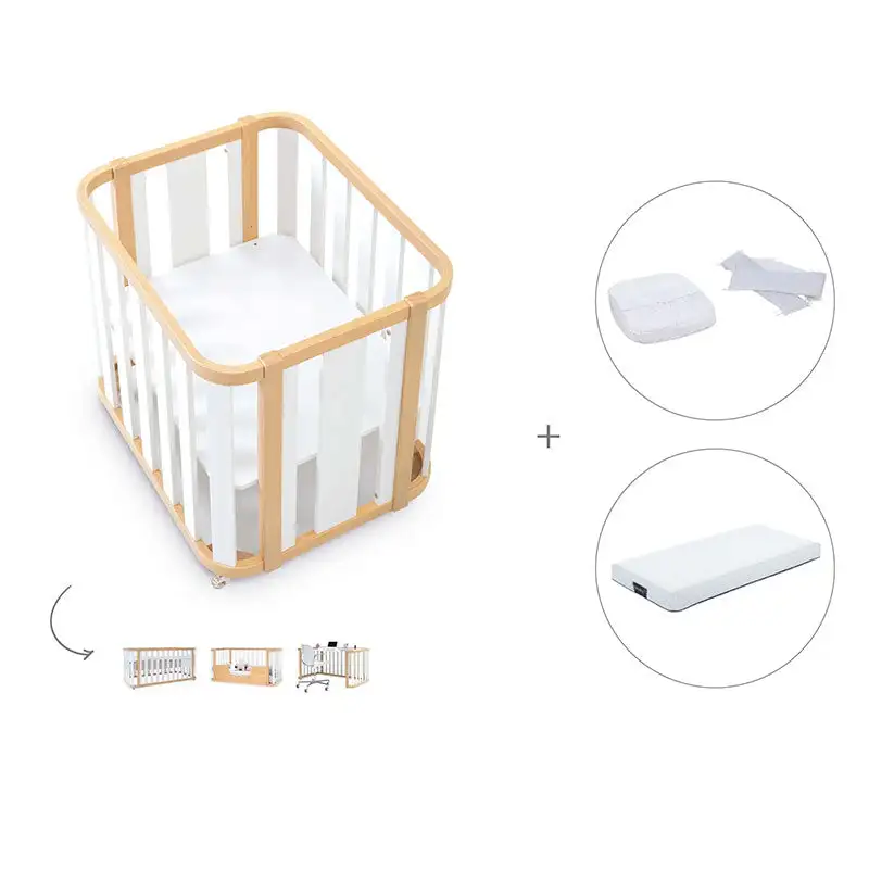 Minicuna-Cuna-Cama-Decritory (4n1) Wood/White · Create Plus Tres · Alondra - Image 43