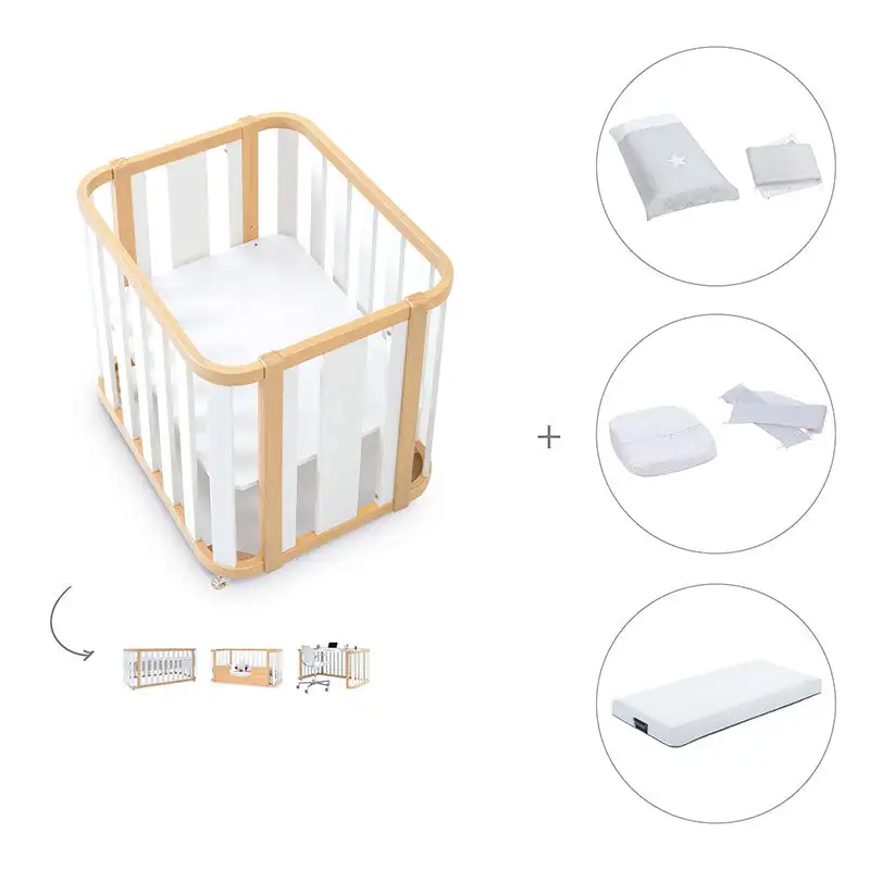 Minicuna-Cuna-Cama-Decritory (4n1) Wood/White · Create Plus Tres · Alondra - Image 44