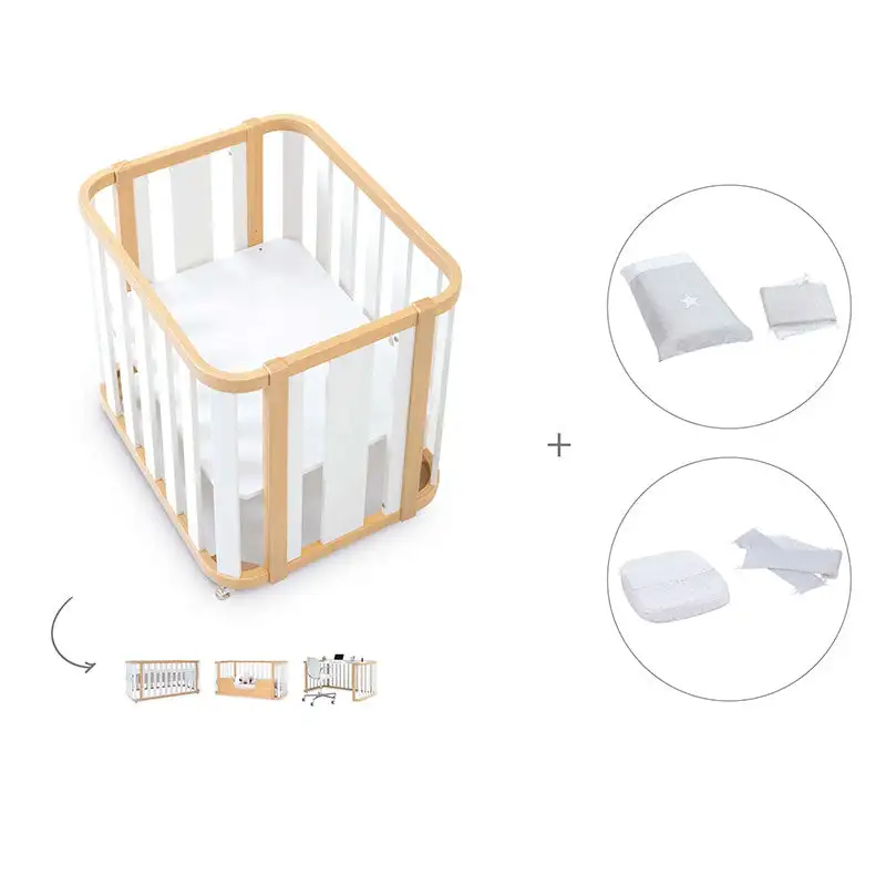 Minicuna-Cuna-Cama-Decritory (4n1) Wood/White · Create Plus Tres · Alondra - Image 45