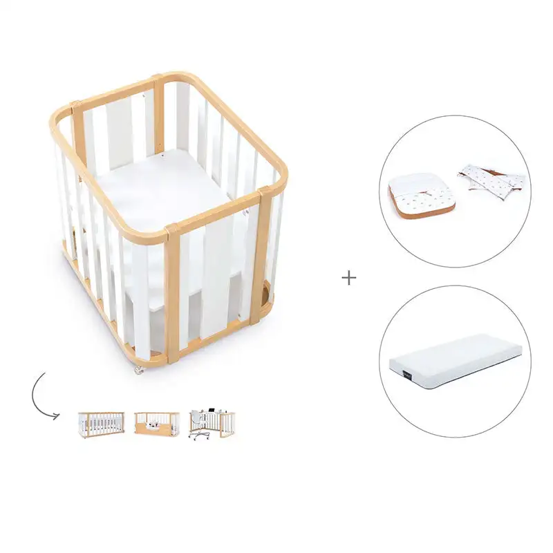 Minicuna-Cuna-Cama-Decritory (4n1) Wood/White · Create Plus Tres · Alondra - Image 55