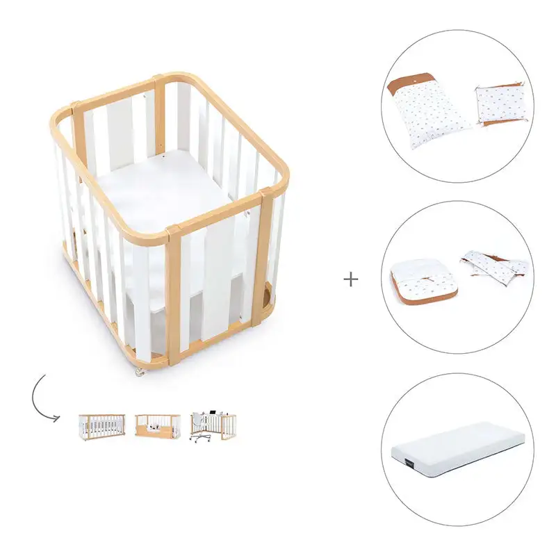 Minicuna-Cuna-Cama-Decritory (4n1) Wood/White · Create Plus Tres · Alondra - Image 56