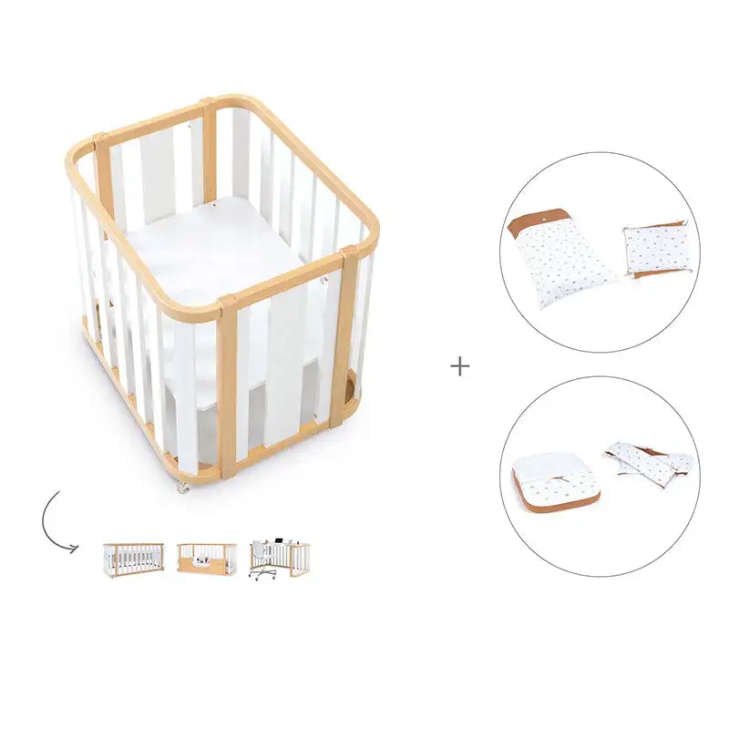 Minicuna-Cuna-Cama-Decritory (4n1) Wood/White · Create Plus Tres · Alondra - Image 57