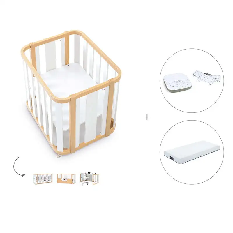 Minicuna-Cuna-Cama-Decritory (4n1) Wood/White · Create Plus Tres · Alondra - Image 59