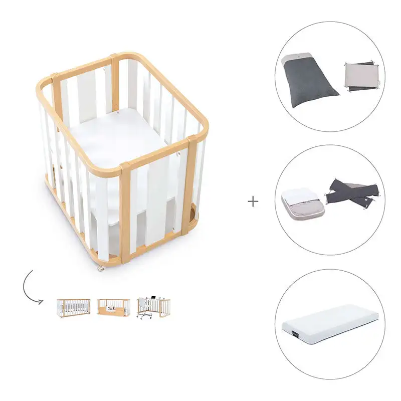 Minicuna-Cuna-Cama-Decritory (4n1) Wood/White · Create Plus Tres · Alondra - Image 64