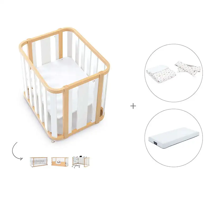 Minicuna-Cuna-Cama-Decritory (4n1) Wood/White · Create Plus Tres · Alondra - Image 71
