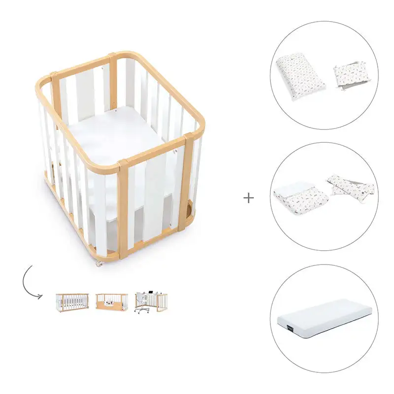 Minicuna-Cuna-Cama-Decritory (4n1) Wood/White · Create Plus Tres · Alondra - Image 72