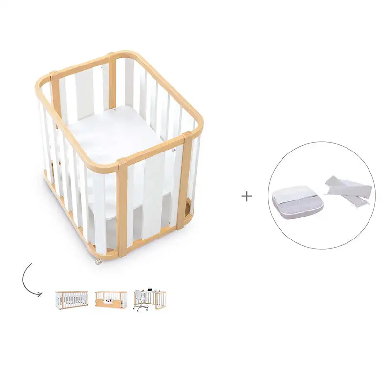 Minicuna-Cuna-Cama-Decritory (4n1) Wood/White · Create Plus Tres · Alondra - Image 78