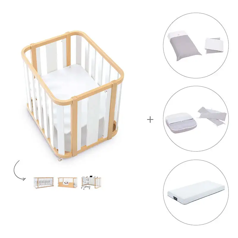 Minicuna-Cuna-Cama-Decritory (4n1) Wood/White · Create Plus Tres · Alondra - Image 80