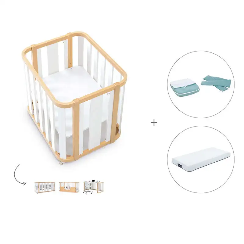 Minicuna-Cuna-Cama-Decritory (4n1) Wood/White · Create Plus Tres · Alondra - Image 83