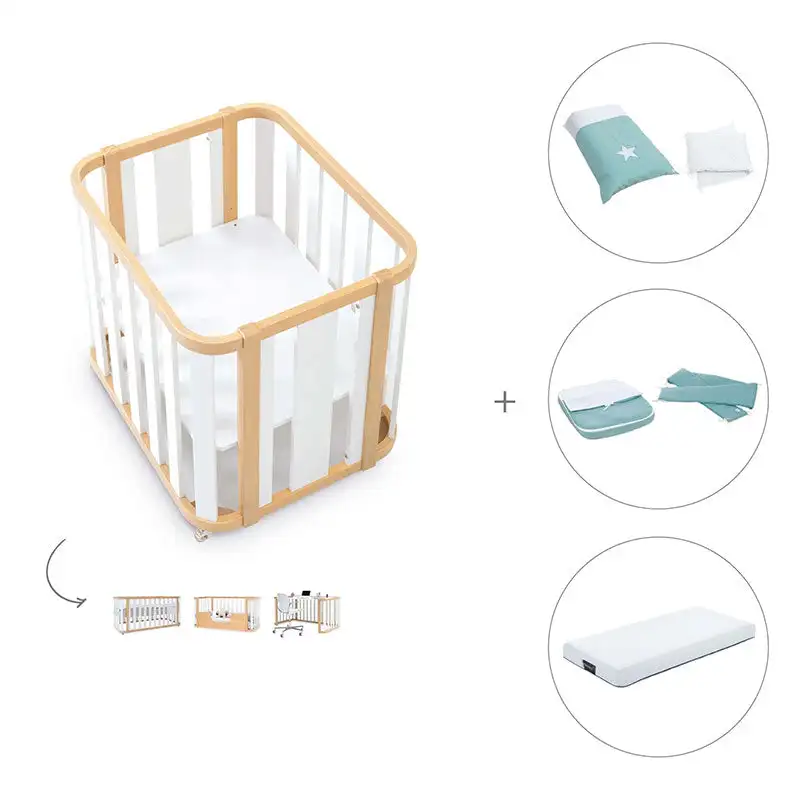 Minicuna-Cuna-Cama-Decritory (4n1) Wood/White · Create Plus Tres · Alondra - Image 84