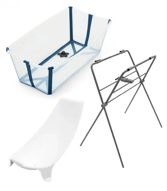 Pack bañera plegable flexi bath Stokke + soporte + asiento - Imagen 2