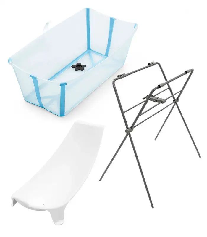 Pack bañera plegable flexi bath Stokke + soporte + asiento - Imagen 3