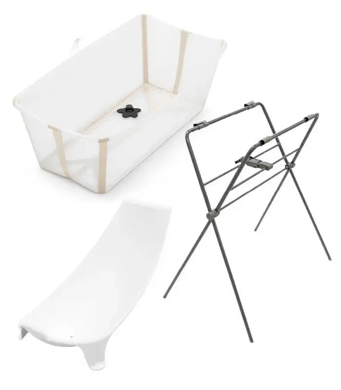 Pack bañera plegable flexi bath Stokke + soporte + asiento - Imagen 4