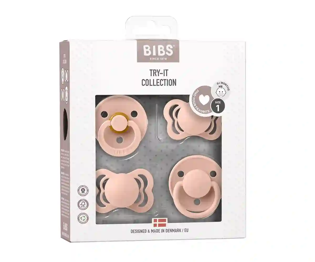 Pack Chupetes Bab Prueba It Ivory Blush