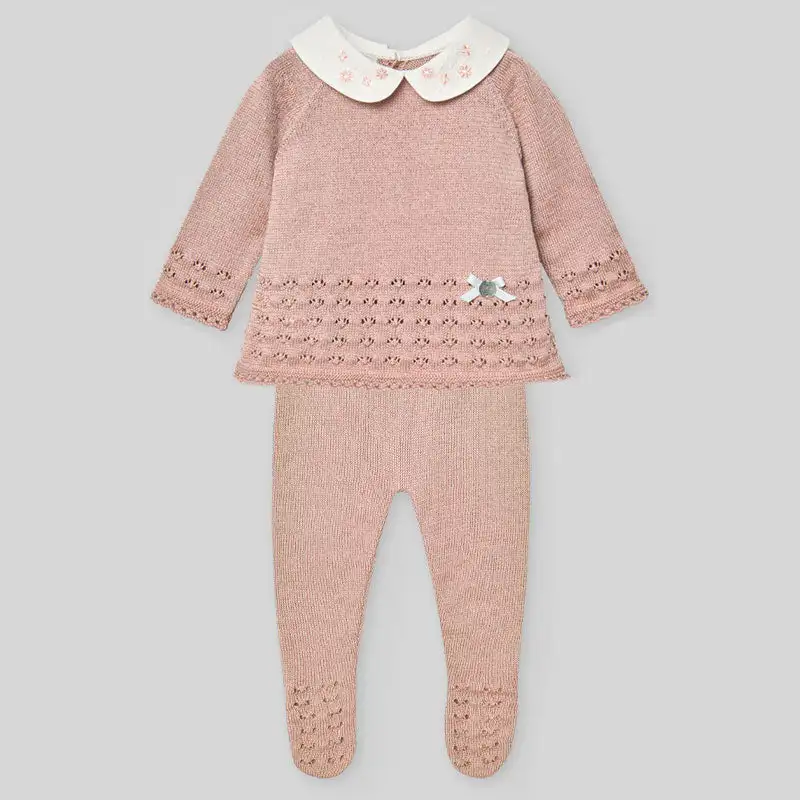 Pack Polaina + Jubon girl c/ embroidery neck "will be"