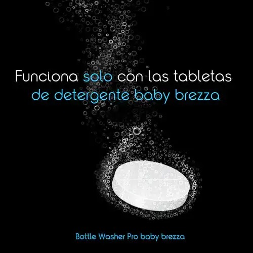 Pastillas detergentes para Bottle Washer Pro 120 Pastillas Baby Brezza - Imagen 3