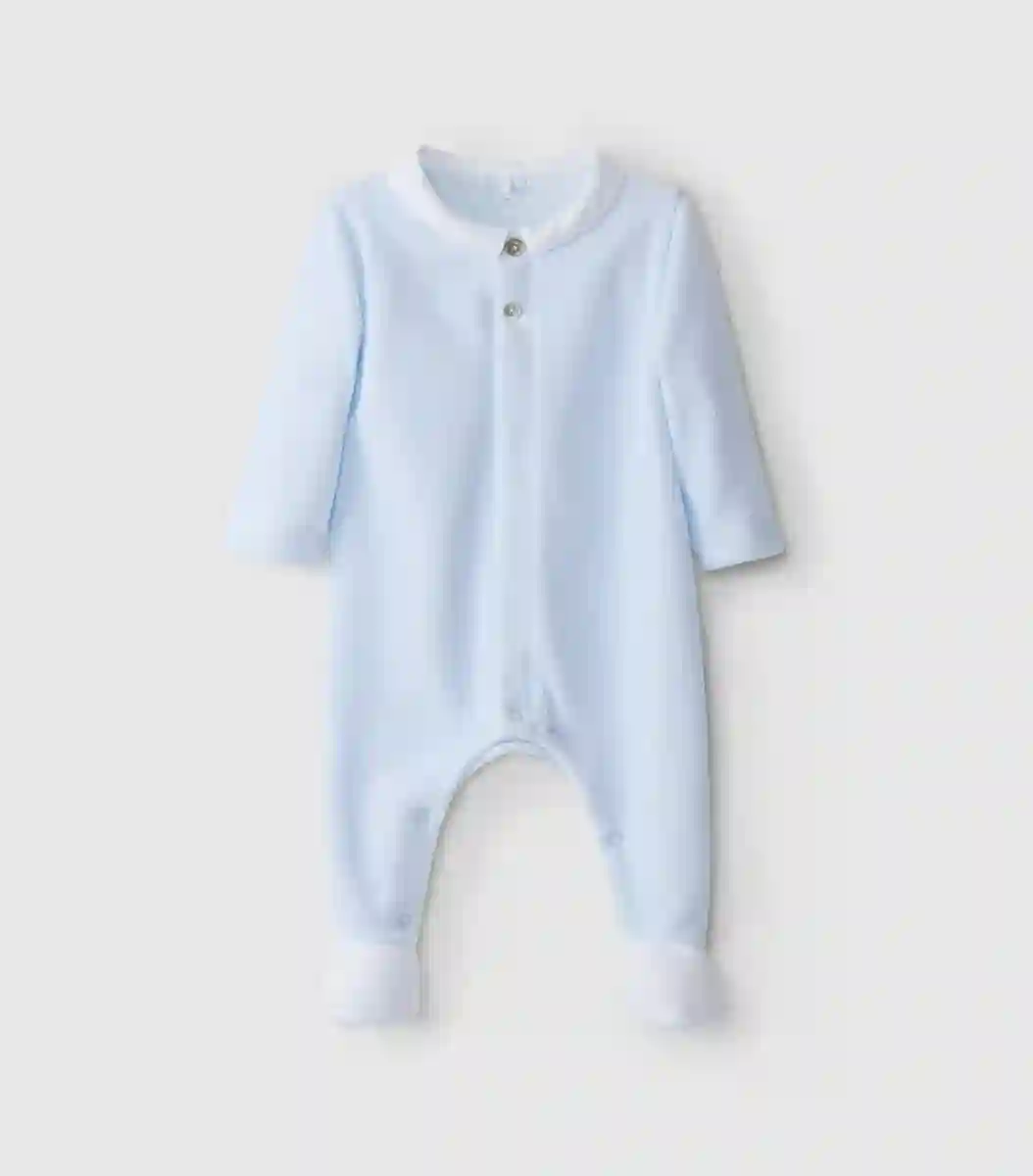 Pijama Con Cuello Príncipe en Terciopelo Acanalado