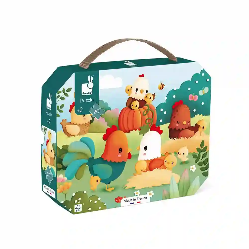 Puzzle bienvenidos al corral 20 piezas Janod