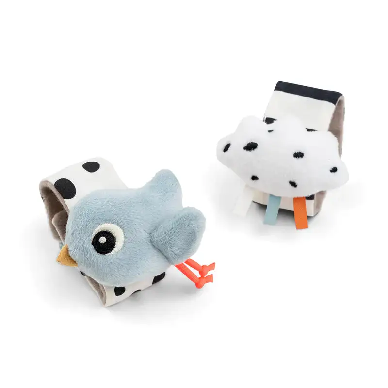 Set of 2 doll rattle Happy Cloud Done By Deer