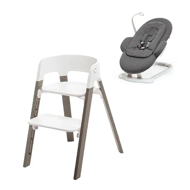 Trona Evolutiva Stokke Steps + recién nacido