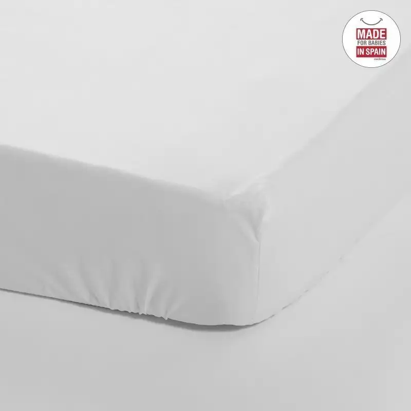 Sábana Bajera Blanca Para Cuna 70x140x19 CM Carabras - Imagen 3