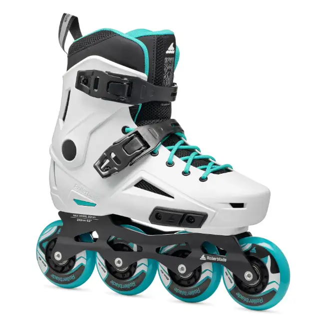 PATINES LIGHTNING W WHITE/AQUA
