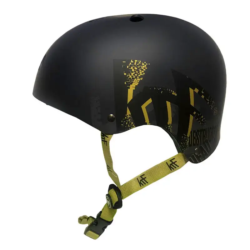 Krf Casco Patinaje Destructor Black/Gold S