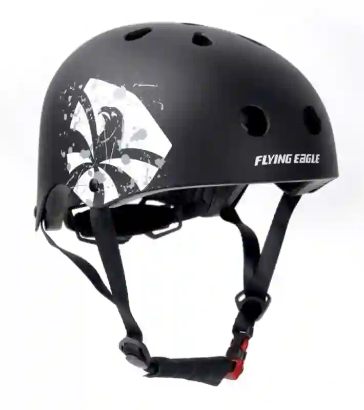 CASCO FLYING EAGLE NEGRO-BLANCO S