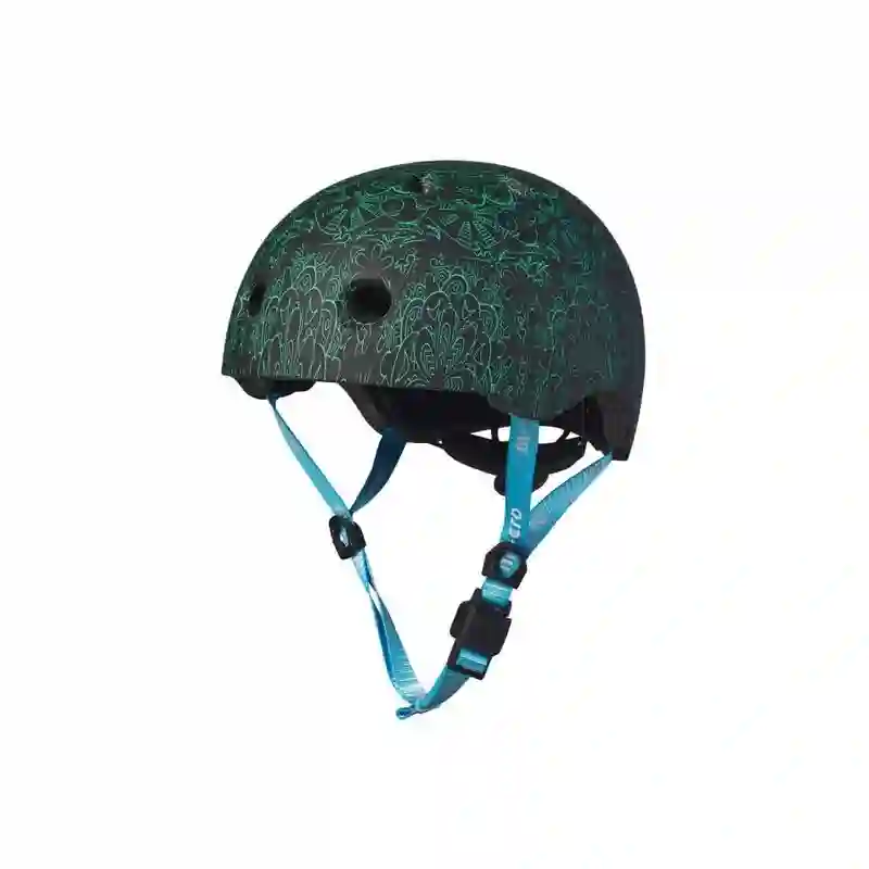 Casco Mandala Verde-Azul M
