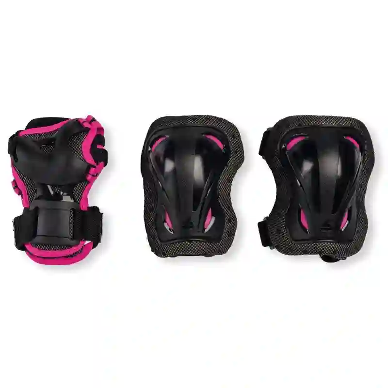 Proteciones Gear Skate Gear Junior 3 Pack Negro/Ro XXXS