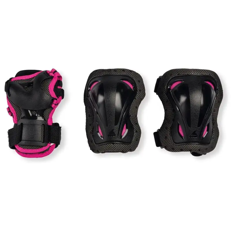 Proteciones Gear Skate Gear Junior 3 Pack Negro/Ro XXXS