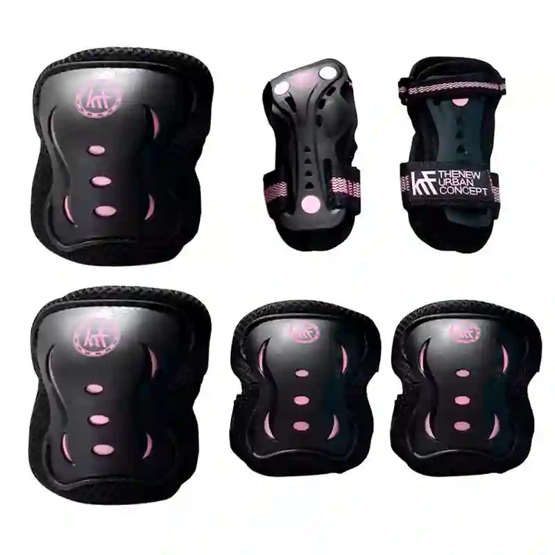 Proteciones de KRF Jr Set Black - Rosa S