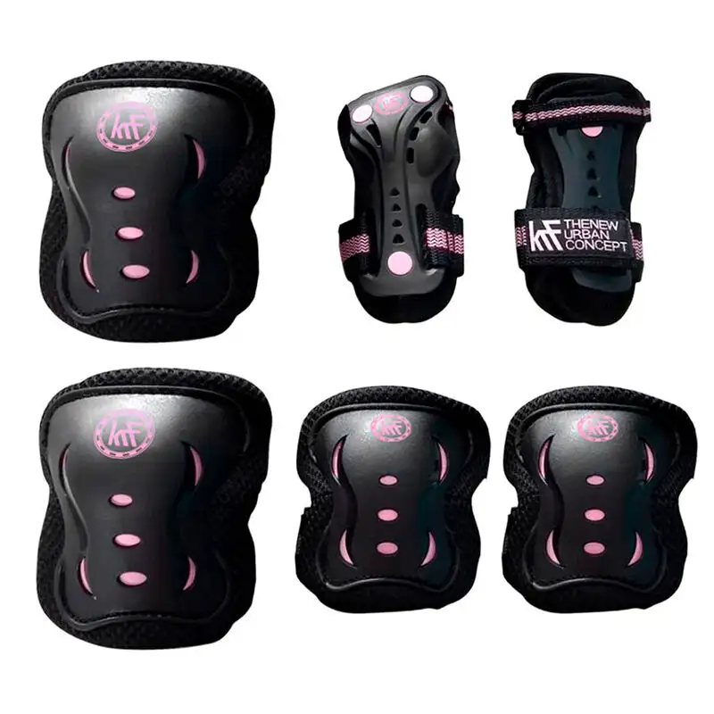 Proteciones de KRF Jr Set Black - Rosa S