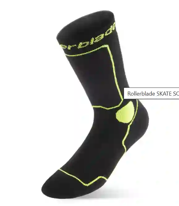 Calcetin skate negro/verde xl