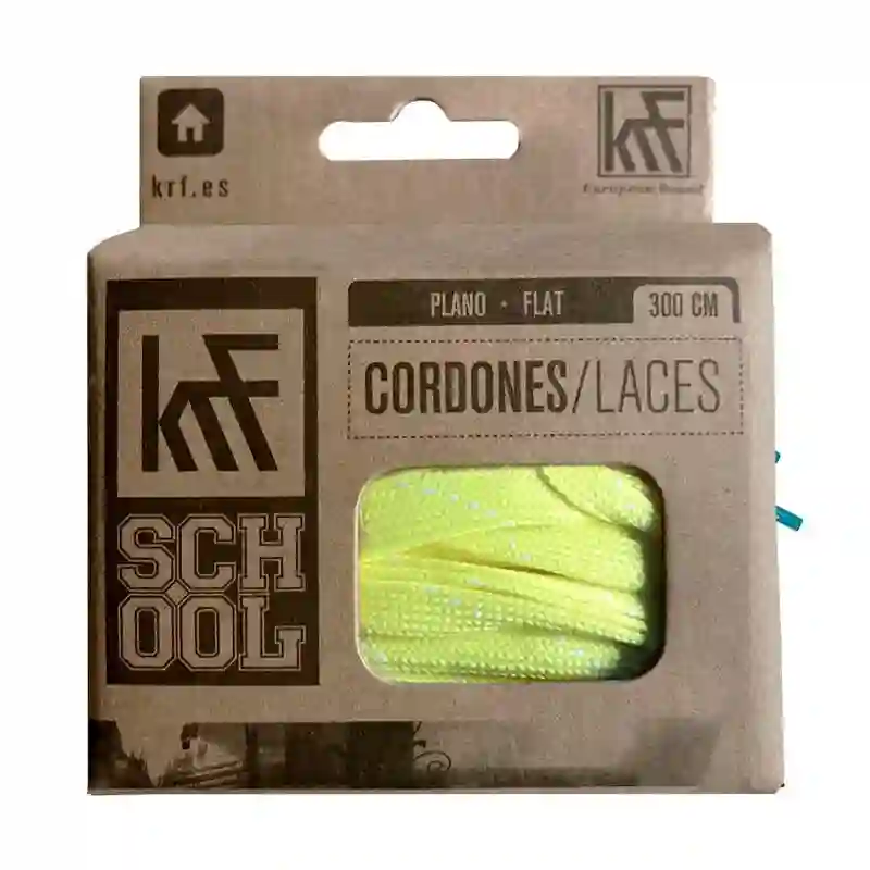 KRF ACC PAT CORDONES PLANO 300CM LIME