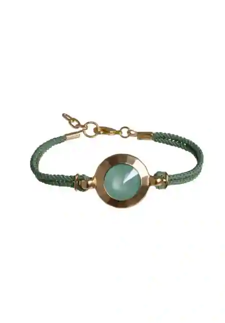 Vanderly Pulsera Dorada Brillo