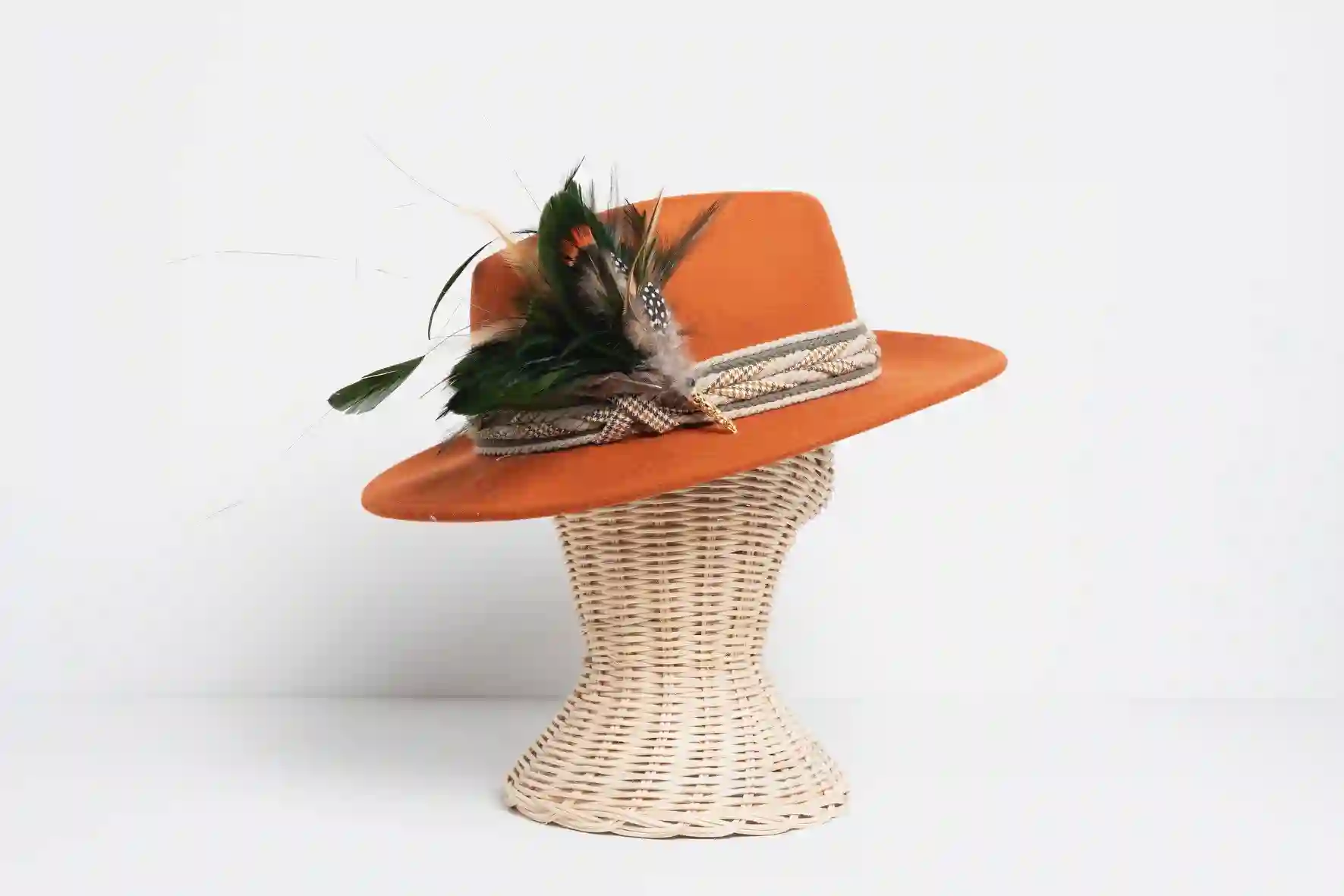 Sombrero Fedora Naranja terracota-Nueva Colección