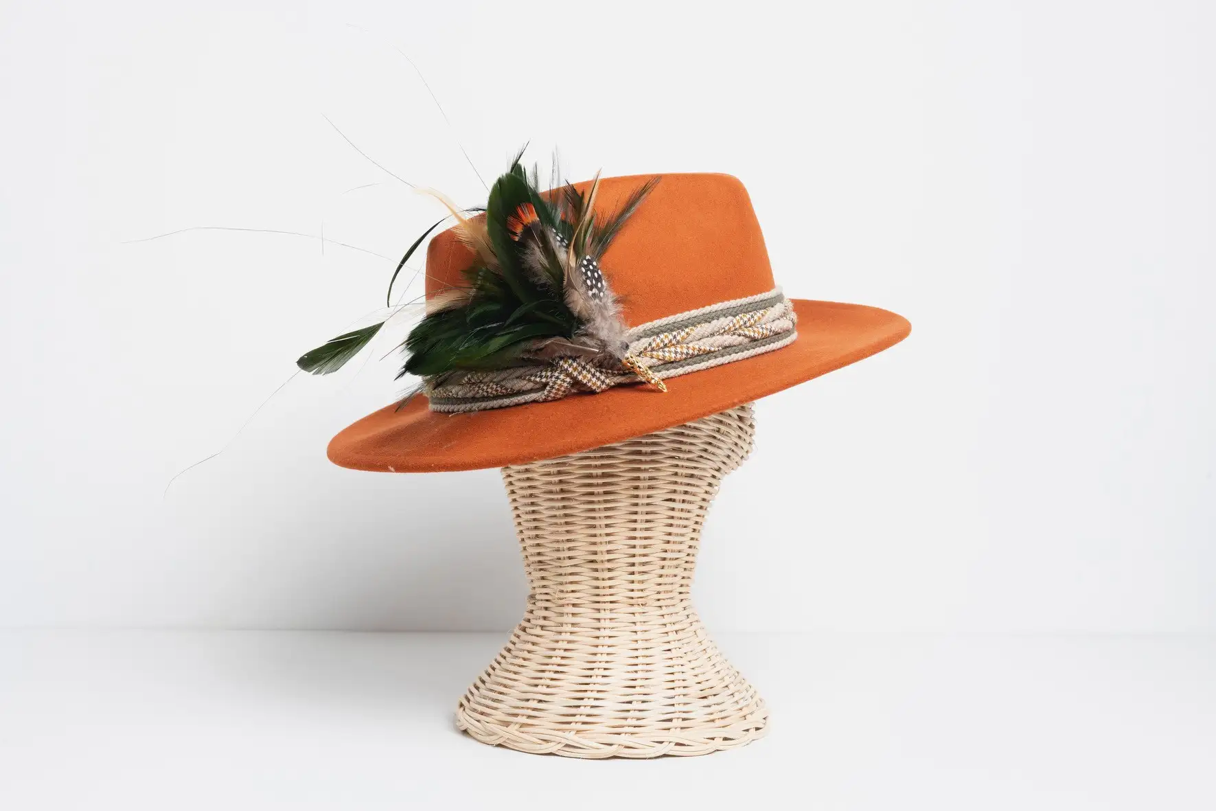 Sombrero Fedora Naranja terracota-Nueva Colección