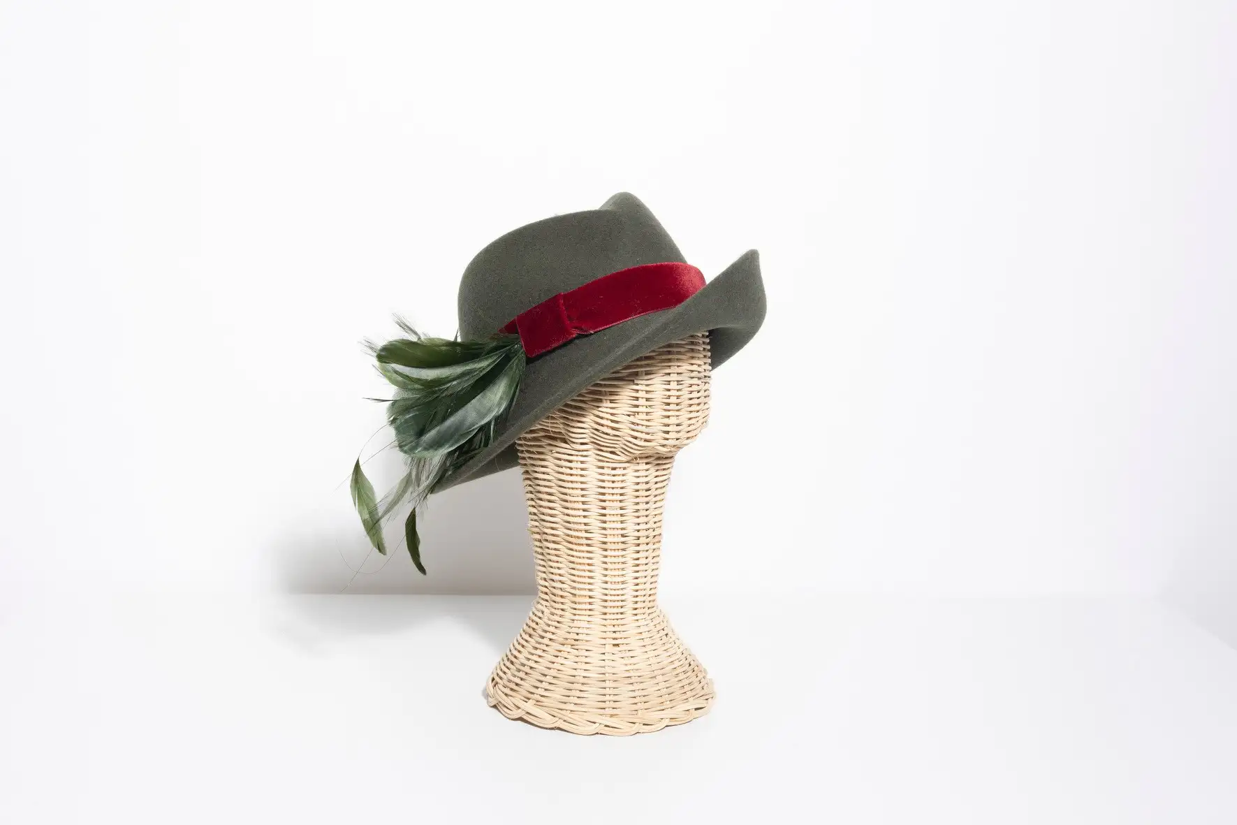 Sombrero Autriaco Verde y Burdeos/ Nueva Colección