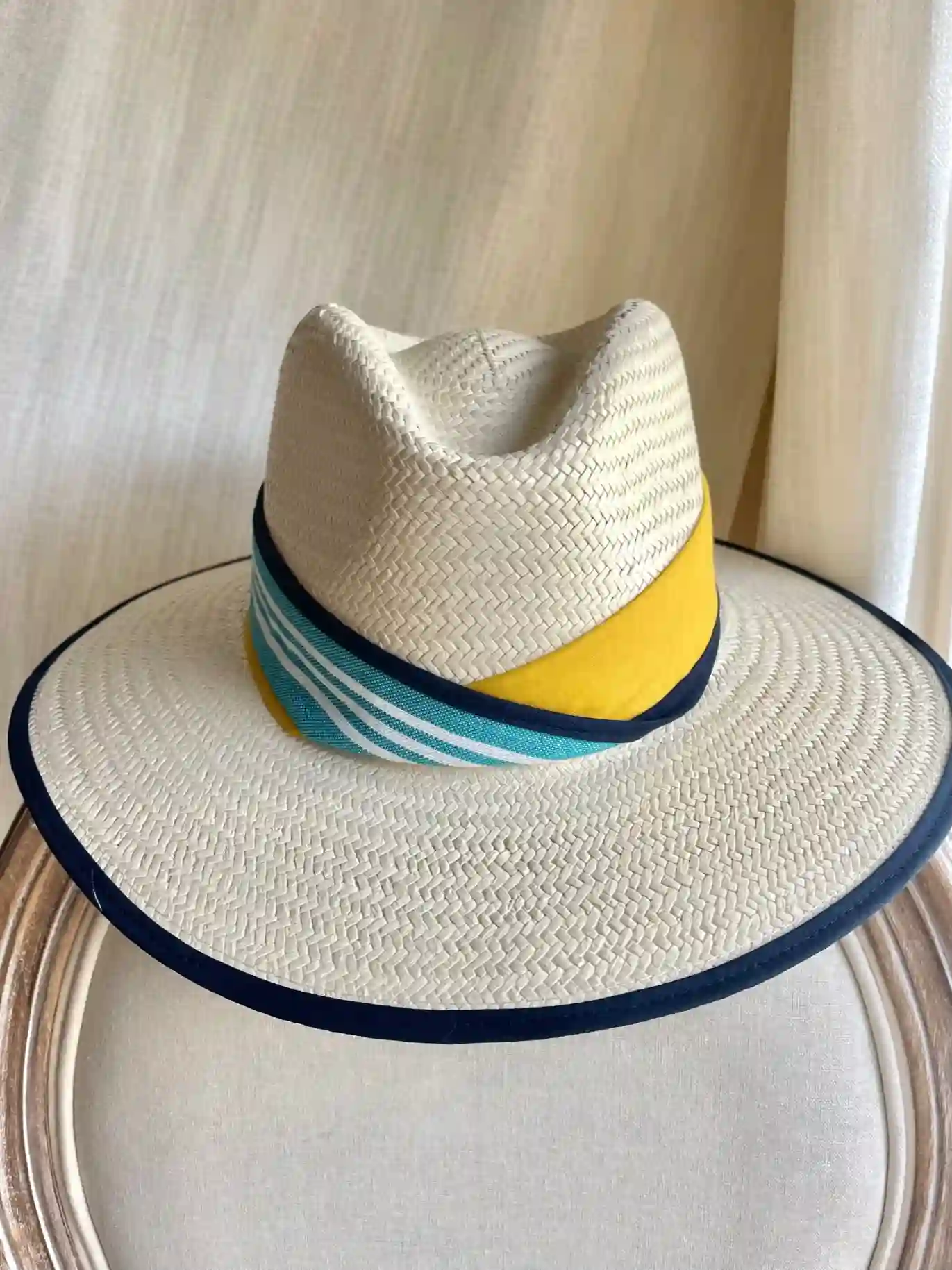 Sombrero ala 8 MARINERO AZUL TURQUESA