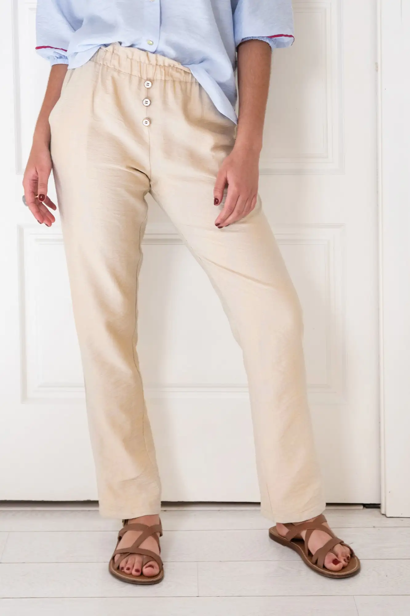 PANTALON PESQUERA CAMEL - Imagen 3