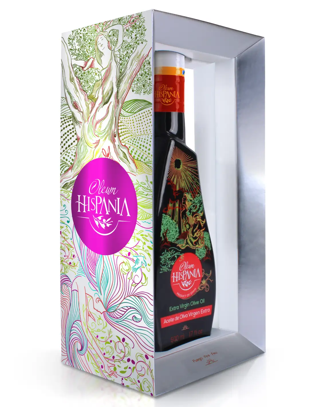 4x Oleum Hispania 4 Elementos "Fuego" - Estuche 500 ml.