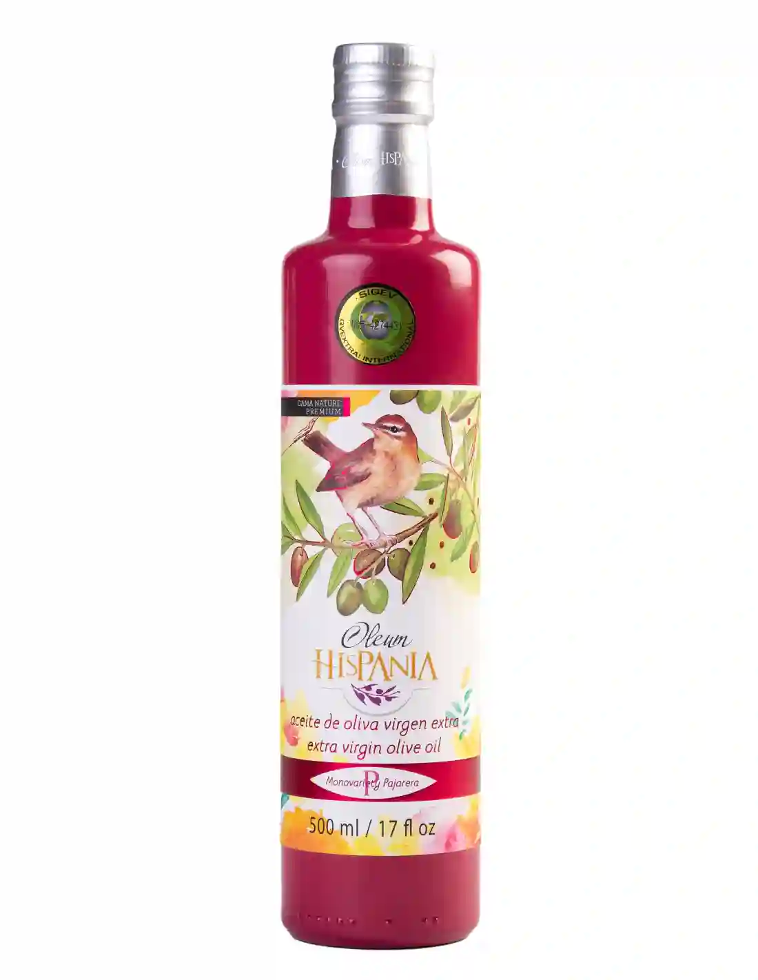 Oleum Hispania Nature Pajarera Premium - Botella de Vidrio 500 ml.