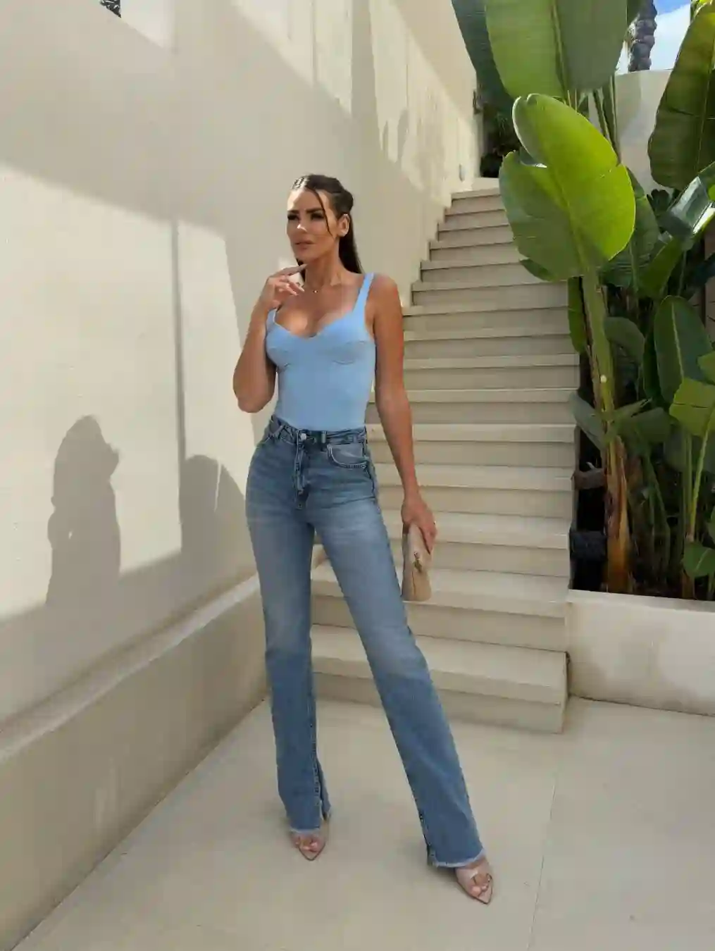 Cuerpo casual azul