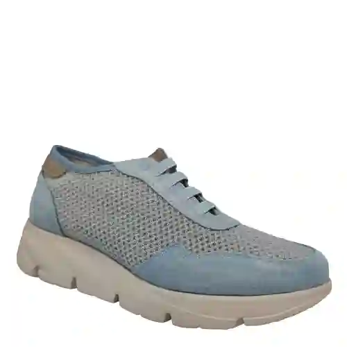 Zapato casual mujer elásticos enrejado Flexpies 18