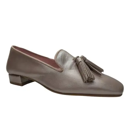 slipper borlas puntera cuadrada piel Shia