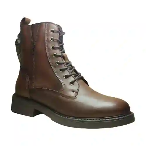 Bota Militar Mujer Etiene Goodstep Cremallera Lazo