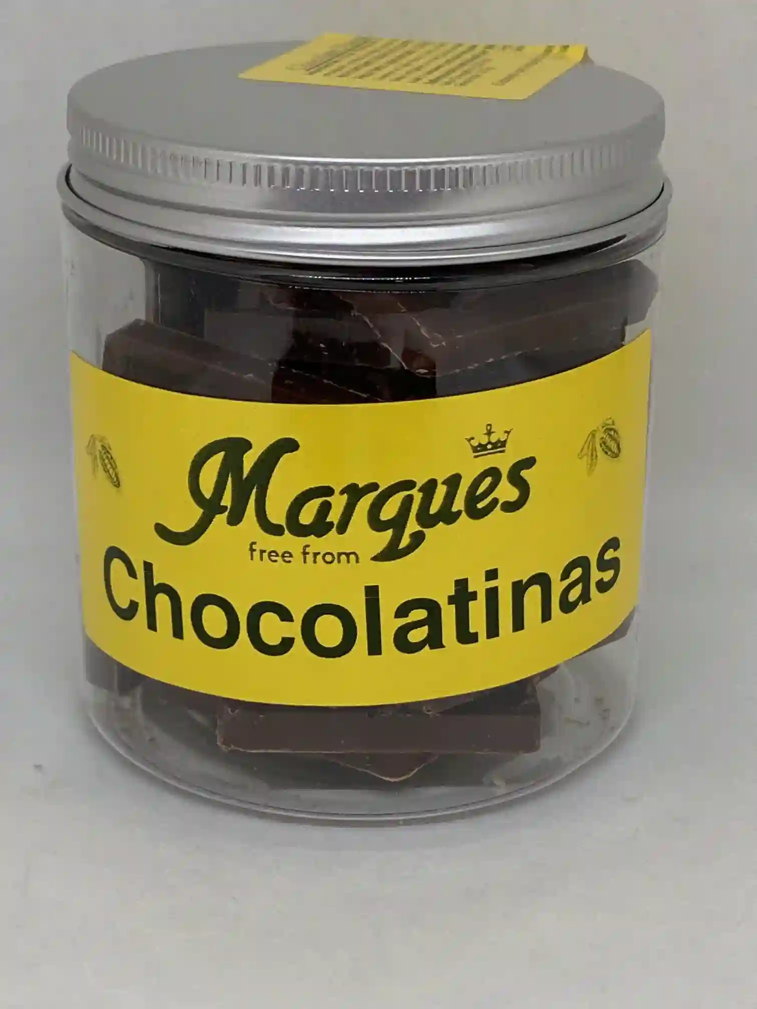 Chocolatinas de Chocolate Suave "Premiere". Bote de 100g.
