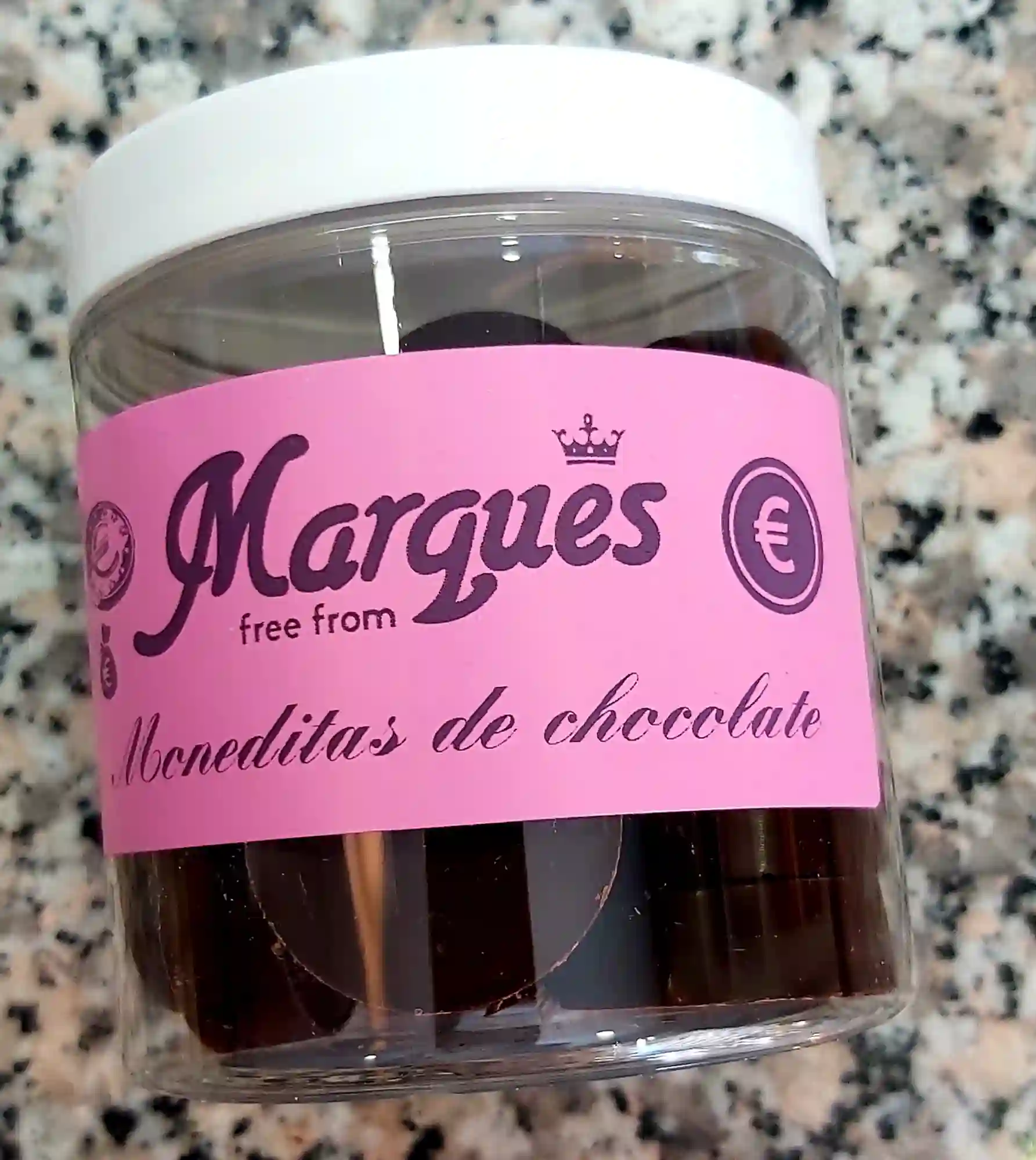 [ETL] Monedas de chocolate negro "Etoile", Bote de 15 Unidades.