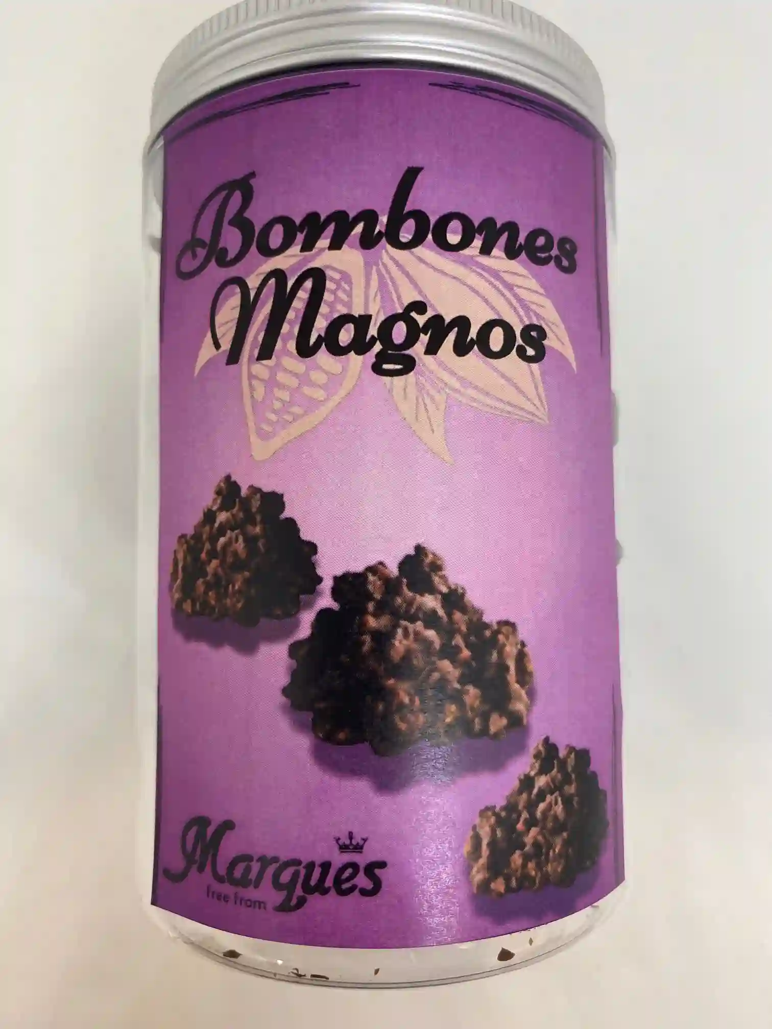 Bombonas Magnos de Chocolate y Arroz Inflado. BOTE DE 120G.